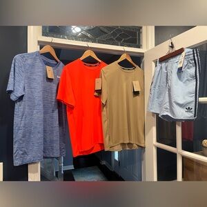 NWT! BUNDLE! Men’s Running shirts (Nike) and shorts (Adidas)! See notes.